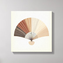 Arte de Balanço Abstrato do Leque Dobrável Japandi