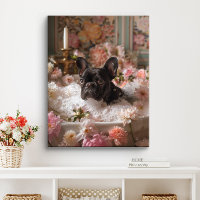 Arte de Bulldog Francês | Frenchie na Banheira do
