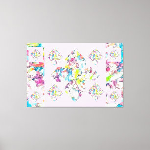 Impressão Em Tela Arte de Cravagem com Sinal de abstrato Plus (Flutu
