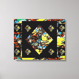 Impressão Em Tela Arte de Cravagem de abstrato (Sonhando) - 20 X 16