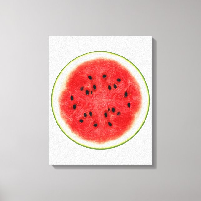 Impressão Em Tela Arte de Fruta com Fatia de Melancia (Frente)