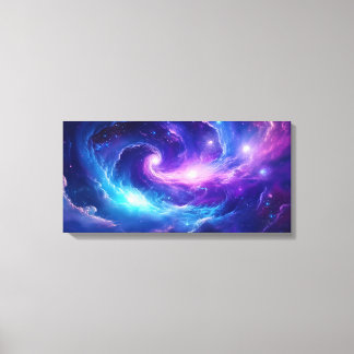 Impressão Em Tela Arte de Galáxia Cósmica