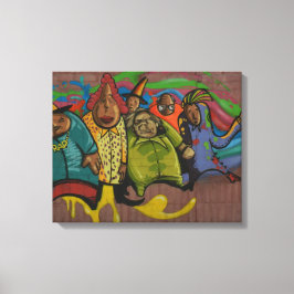 Impressão Em Tela Arte de Grafite engraçada, arte do mundo real