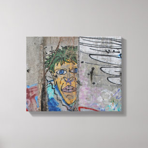 Impressão Em Tela Arte de grafite no Muro de Berlim