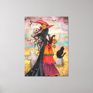 Impressão Em Tela Arte de Halloween Wicca Witch Way por Molly Harris