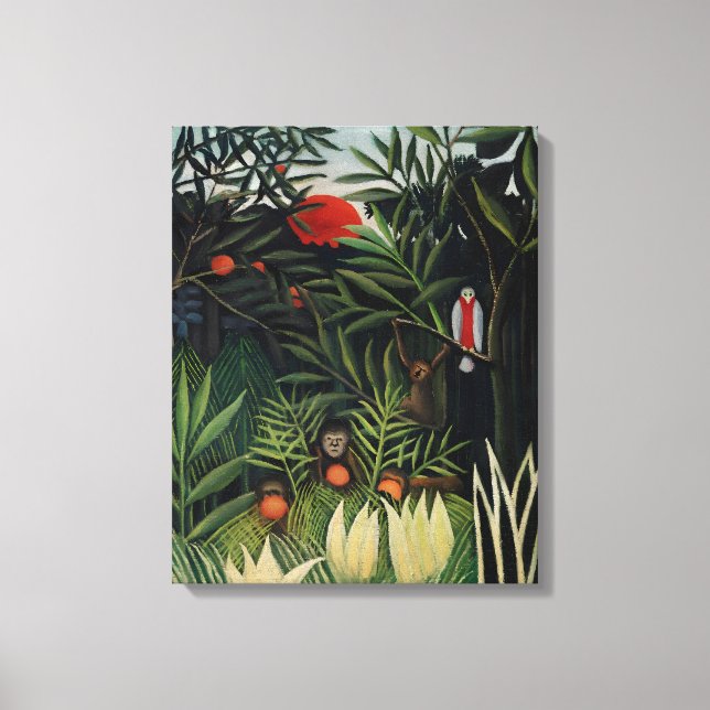 Impressão Em Tela Arte de Henri Rousseau (Frente)
