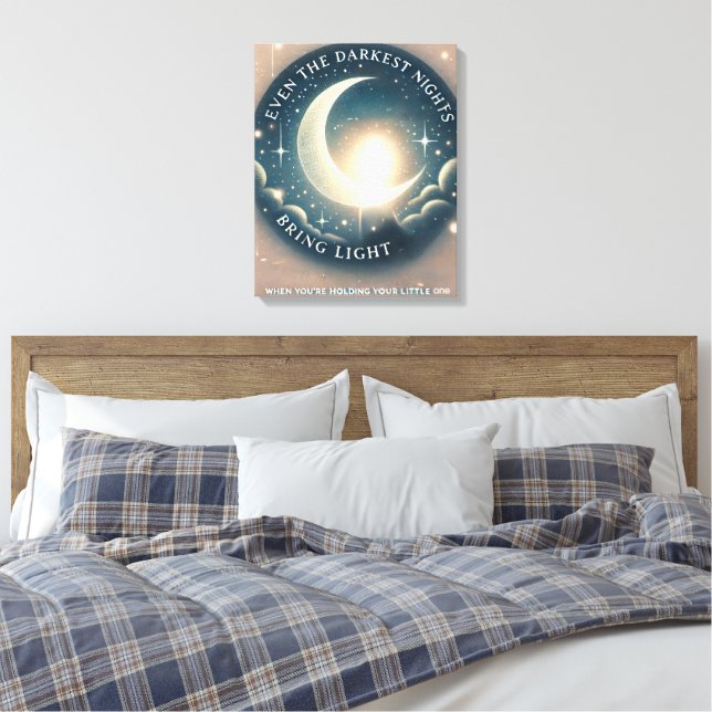 Impressão Em Tela Arte de IA Berçário Celestial  (Insitu(Quarto))