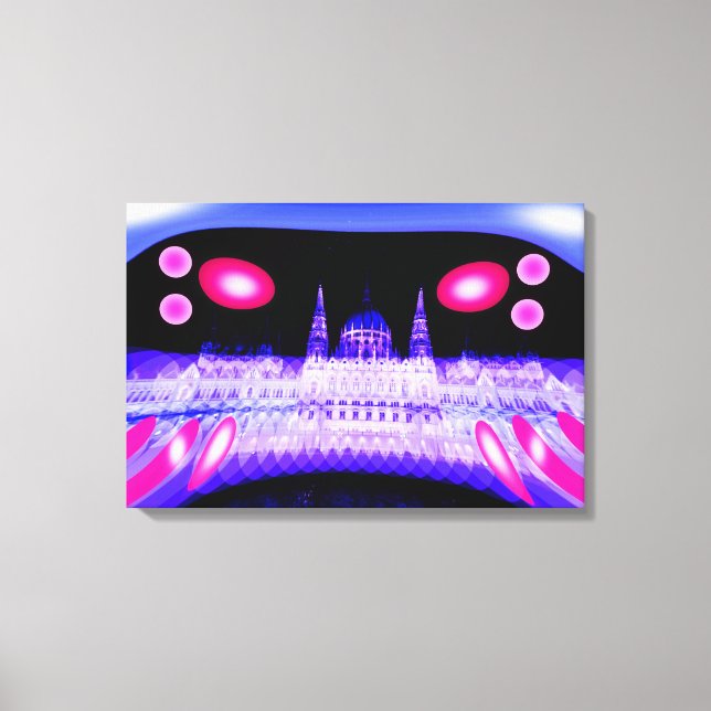 Impressão Em Tela Arte de invasão de alienígenas (Frente)