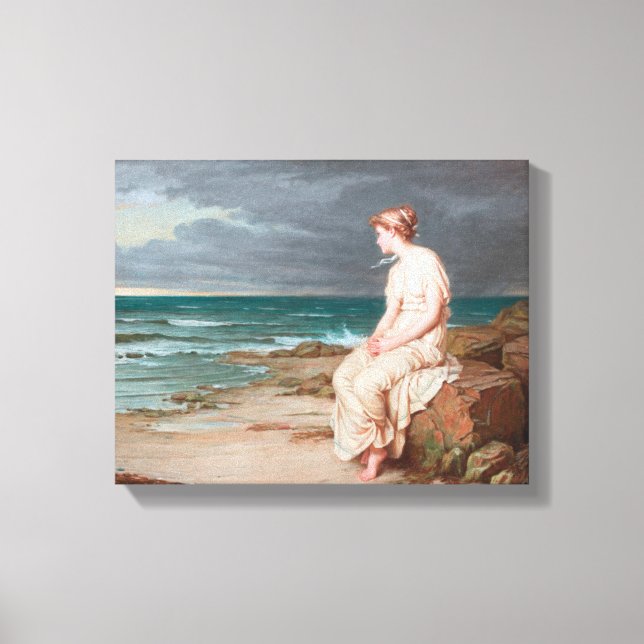 Impressão Em Tela Arte de John William Waterhouse Miranda em Tela En (Frente)