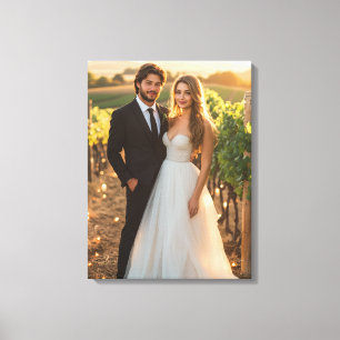 Impressão Em Tela Arte de Lona de Foto de Casamento