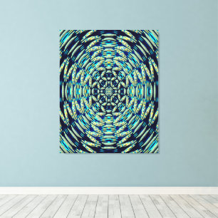 Impressão Em Tela Arte de Mandala Quântica
