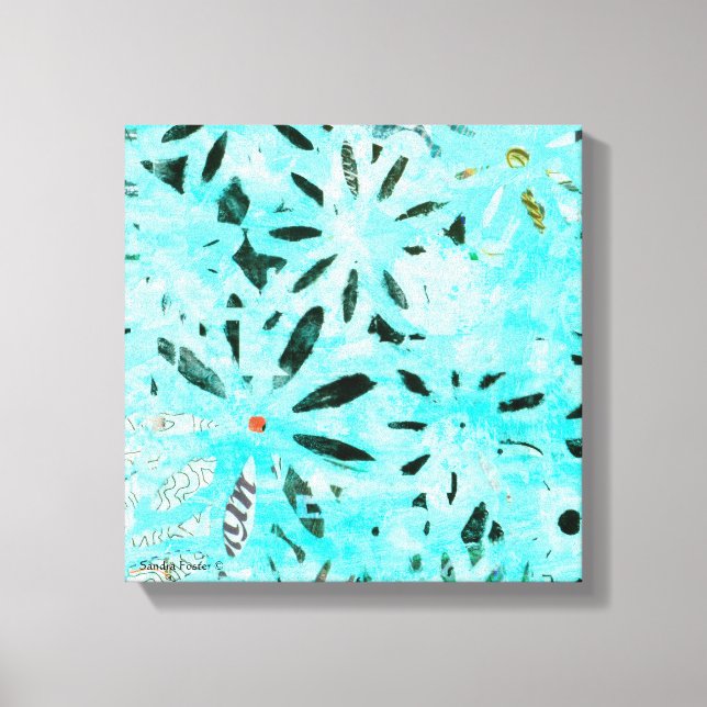 Impressão Em Tela Arte de margarida mista (Frente)