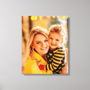 Impressão Em Tela Arte de Memória Familiar de Foto Personalizada
