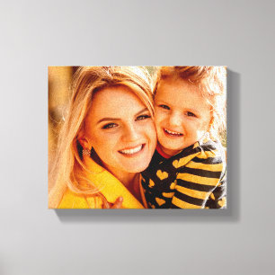 Impressão Em Tela Arte de Memória Familiar de Foto Personalizada
