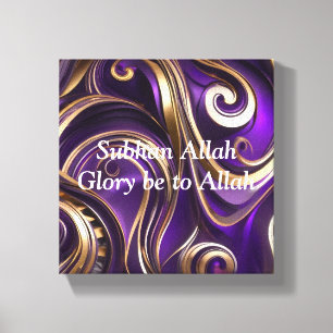 Impressão Em Tela Arte de Muro Abstrato Roxo Moderna,