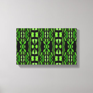 Impressão Em Tela Arte de Muro Verde e Preto