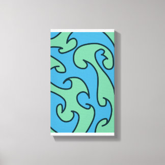 Impressão Em Tela arte de onda do oceano