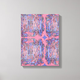 Impressão Em Tela Arte de Parede Abstrata Geometria Oceânica