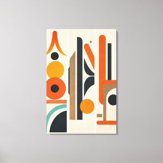 Impressão Em Tela Arte de Parede Abstrato Geométrico Moderno