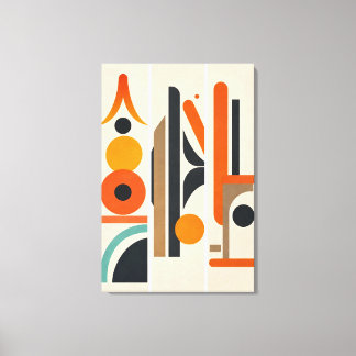 Impressão Em Tela Arte de Parede Abstrato Geométrico Moderno