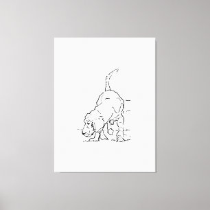Impressão Em Tela Arte de Parede Amante de Cachorro, Ilustração de B