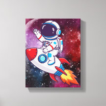 Arte de Parede Aventura Espacial Divertida