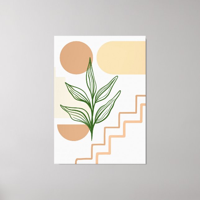 Impressão Em Tela Arte de Parede Boho Desenhada à Mão #2 (Frente)