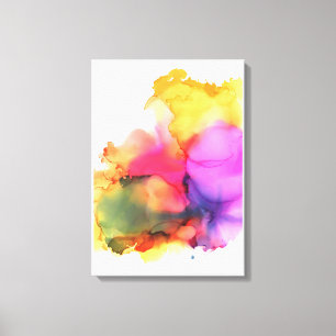 Impressão Em Tela Arte de Parede Boho Moderno Pintura Aquarela