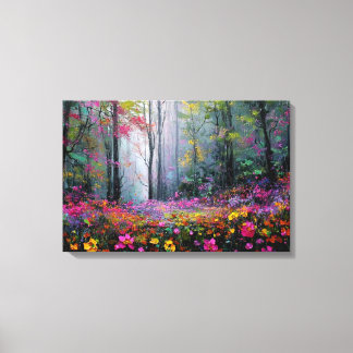 Impressão Em Tela Arte de Parede Cena da Natureza Flor Colorida – Pa
