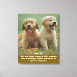 Impressão Em Tela Arte de Parede com Foto Personalizada de Animal de