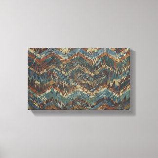 Impressão Em Tela Arte de Parede com Padrão Geométrico Dinâmico