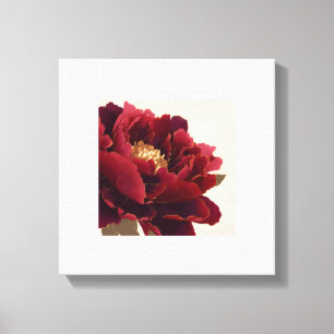 Impressão Em Tela Arte de Parede com Tela Floral de Peônia – Botânic