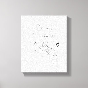 Impressão Em Tela Arte de Parede com Tinta Husky – Desenho de Linha