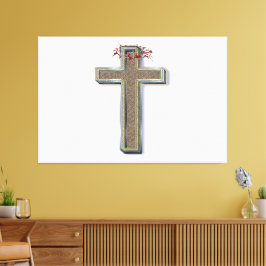 Impressão Em Tela Arte de parede cruzada com fundo branco