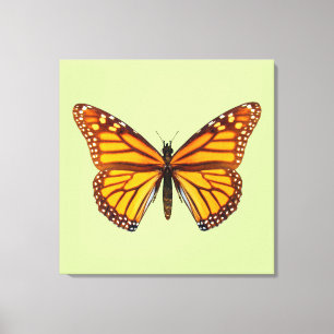 Impressão Em Tela Arte de Parede da Natureza da Borboleta Monarca