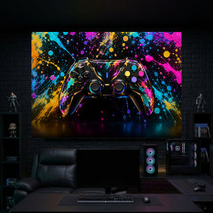 Impressão Em Tela Arte de Parede de Controle de Jogos