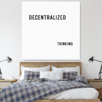Arte de Parede de Escritório Minimalista Pensament