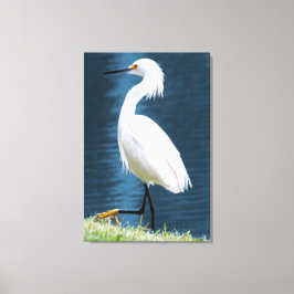 Impressão Em Tela Arte de Parede de Garça Minimalista Natureza Coste