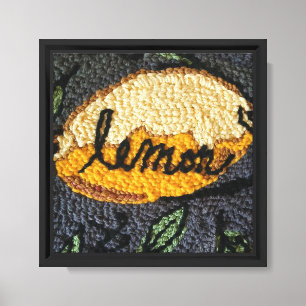 Impressão Em Tela Arte de parede de limão: design abstrato de ponto