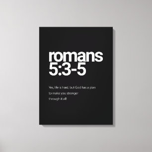 Impressão Em Tela Arte de Parede de Tela Minimalista Cristã Romanos