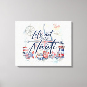 Impressão Em Tela Arte de Parede de Tema Náutico