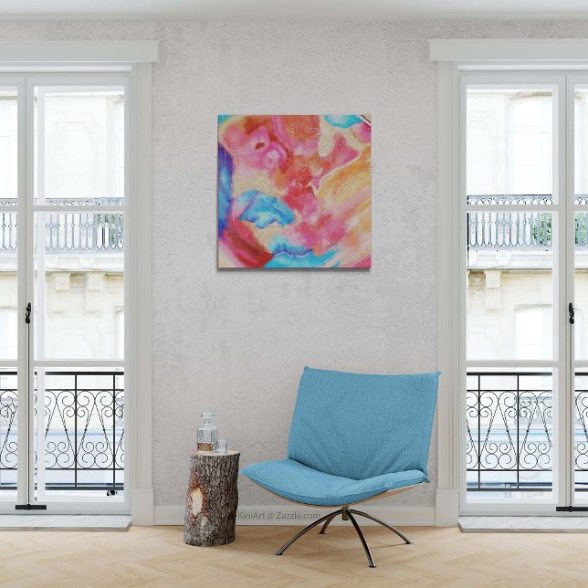 Impressão Em Tela Arte de parede do painel Abstrato STONE SOFT AS ST (Criador carregado)