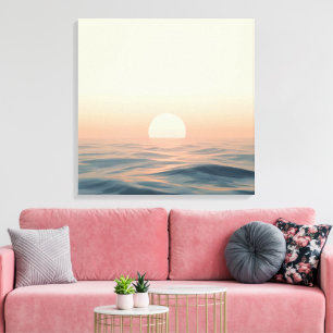 Impressão Em Tela Arte de Parede do Pôr do Sol – Lona de Paisagem Bo