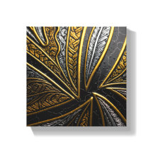 Arte de Parede em Metal Banhado a Ouro – Gilded Fu