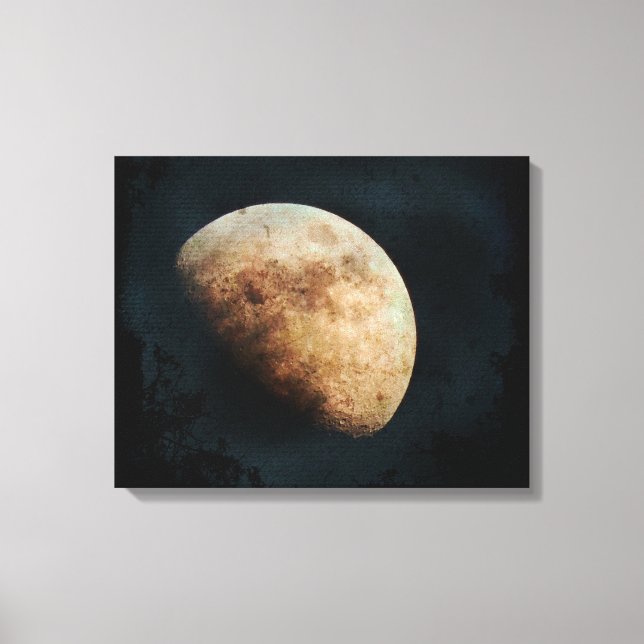 Impressão Em Tela Arte de Parede em Tela Lua Dourada (Frente)