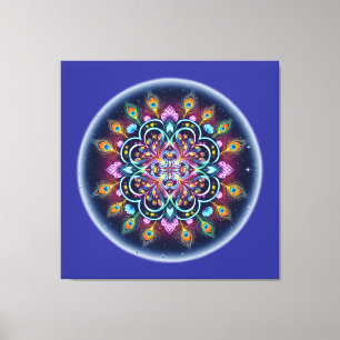 Impressão Em Tela Arte de Parede em Tela Mandala Cósmica