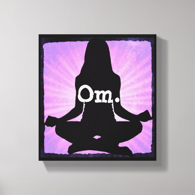 Impressão Em Tela Arte de Parede em Tela Om Yoga Meditação Zen (Frente)