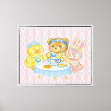 Arte de Parede Festa de Chá de Brinquedo Fofo