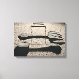Impressão Em Tela Arte de Parede Garfo e Colher