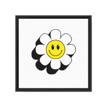 Arte de Parede Infantil Flor Sorridente – Ilustraç